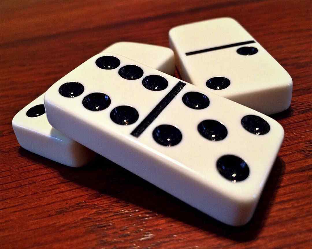 Trò chơi Domino với các quân cờ