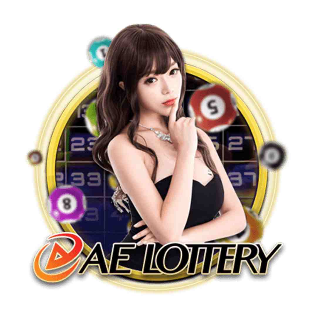 Biểu tượng AE Lottery trên logo quyền lực