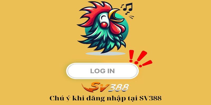 Đăng nhập tài khoản là một trong những cách chơi SV388 cơ bản